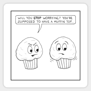 Muffin tops Sticker